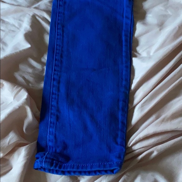 Blue skinny stretch dress pants - Picture 5 of 6